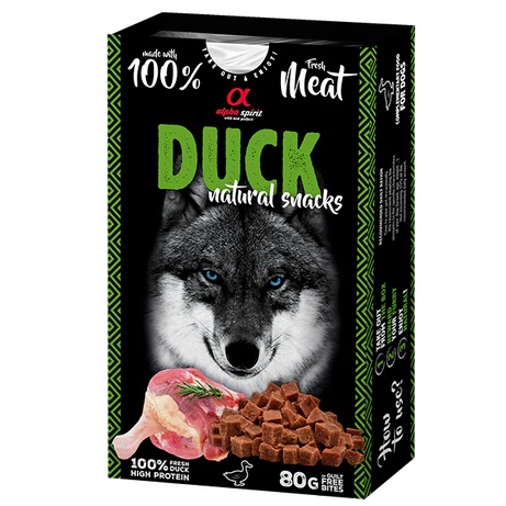 Alpha Spirit Natural Snack - Duck 80g