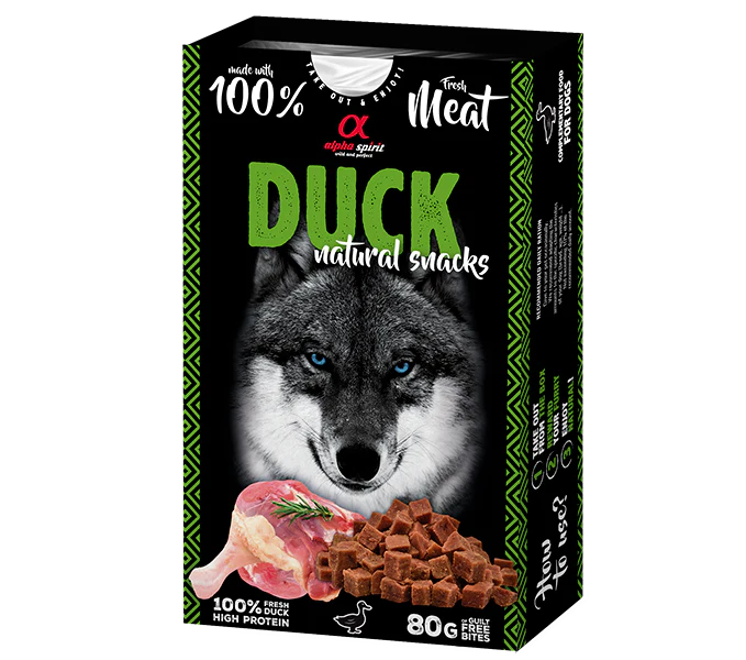 Alpha Spirit Natural Snack - Duck 80g