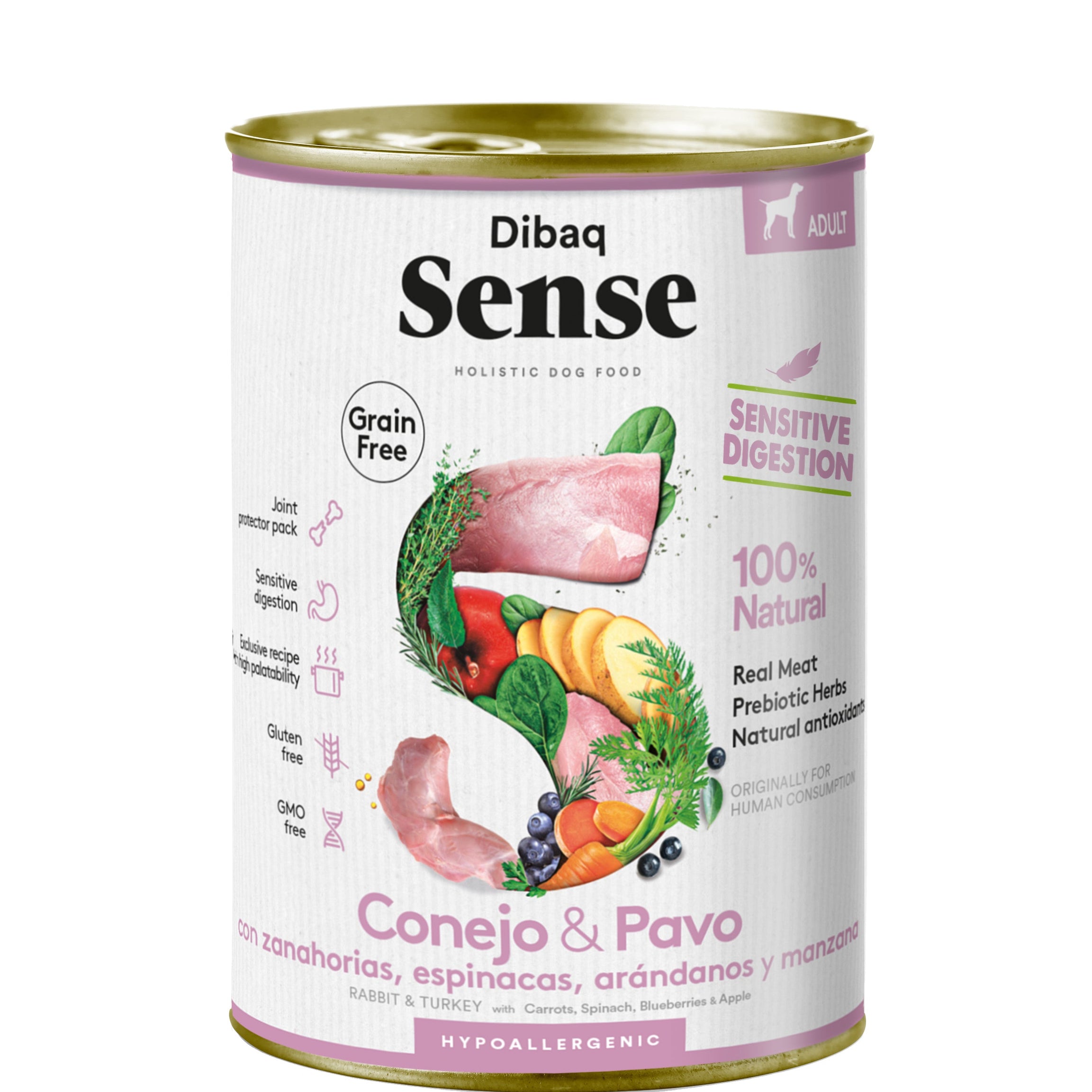 Húmido Dibaq Sense Coelho&Peru - DOGGIE STORE