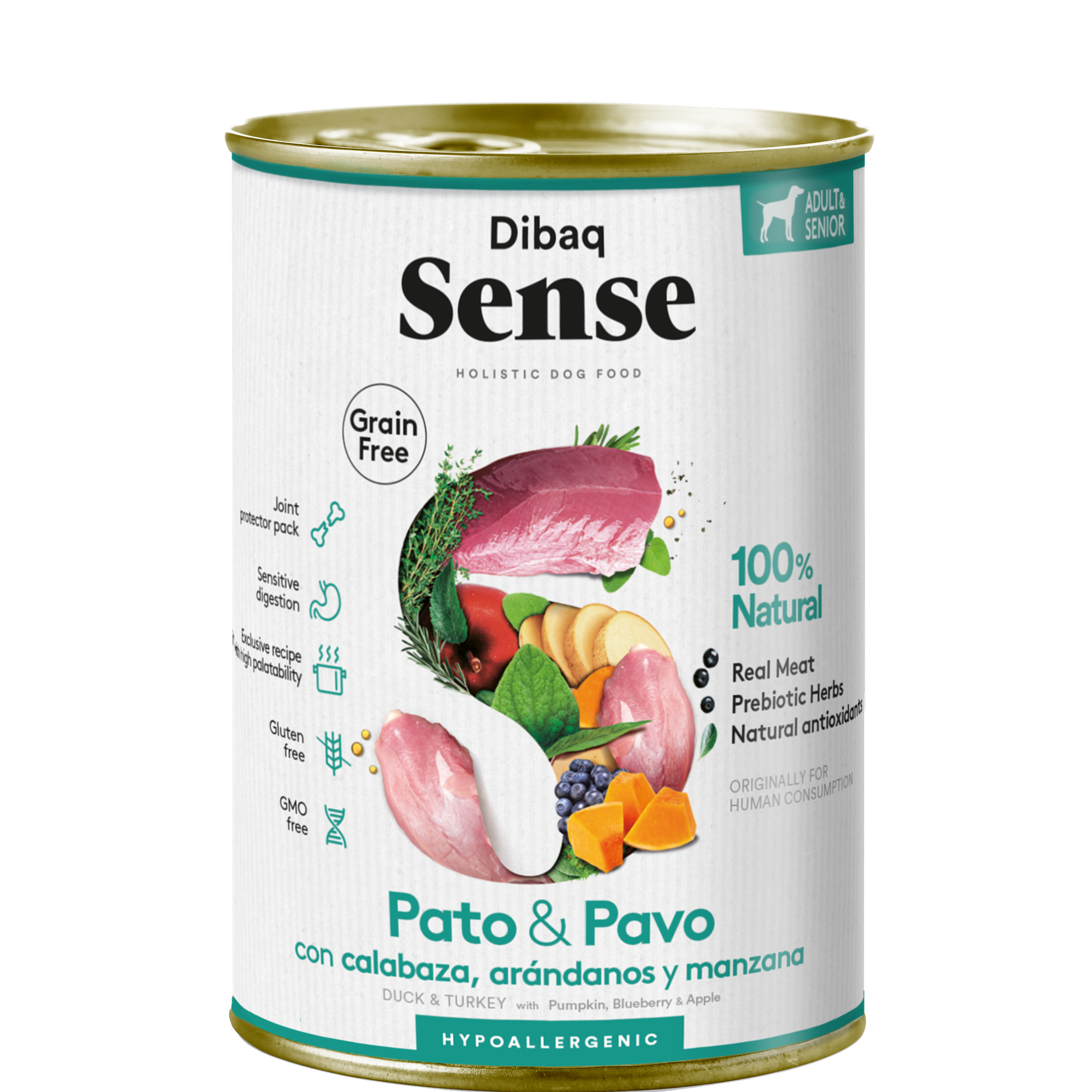 Húmido Dibaq Sense Pato&Peru - DOGGIE STORE