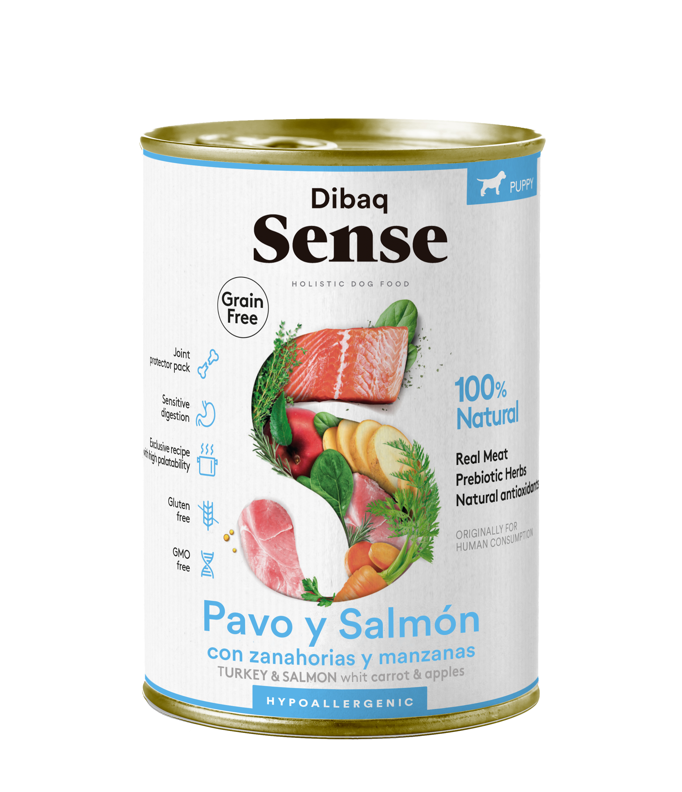 Húmido Dibaq Sense Salmão&Peru Puppy - DOGGIE STORE