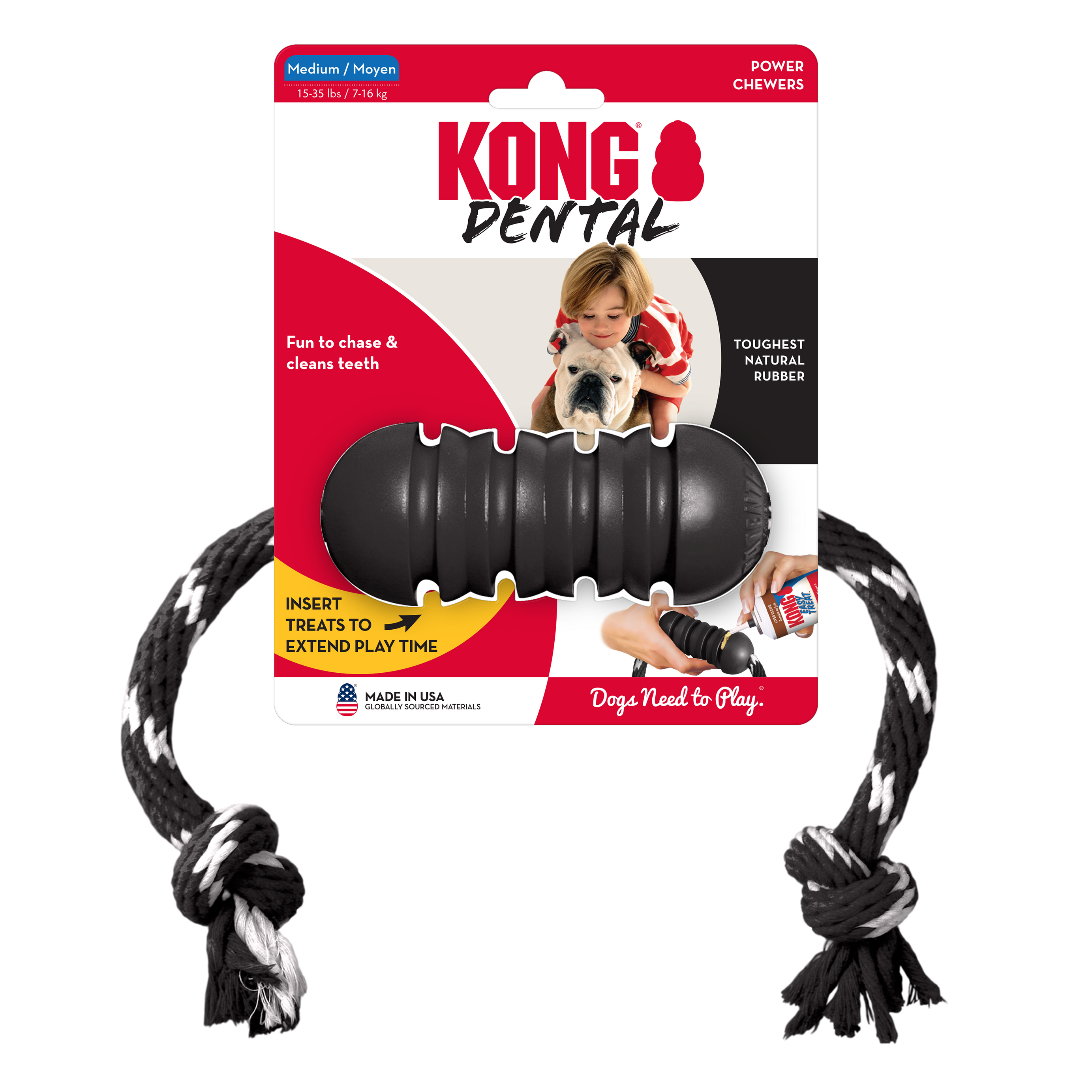 KONG EXTREME DENTAL WITH ROPE