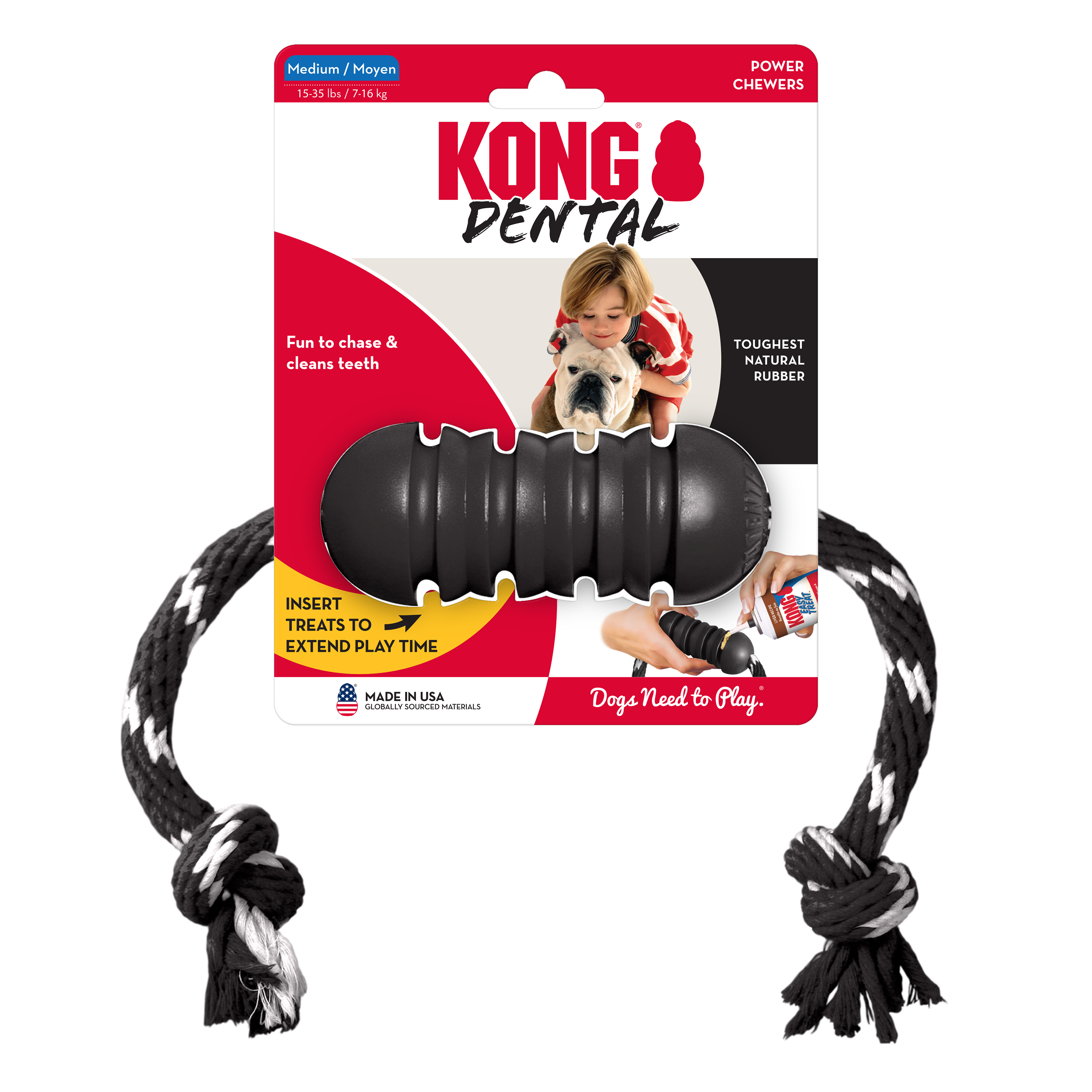 KONG EXTREME DENTAL WITH ROPE