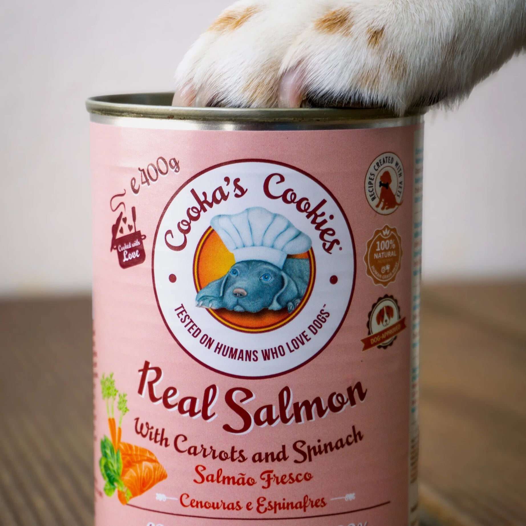 Cooka´s Cookies Real Salmon, Carrots & Spinach 400g