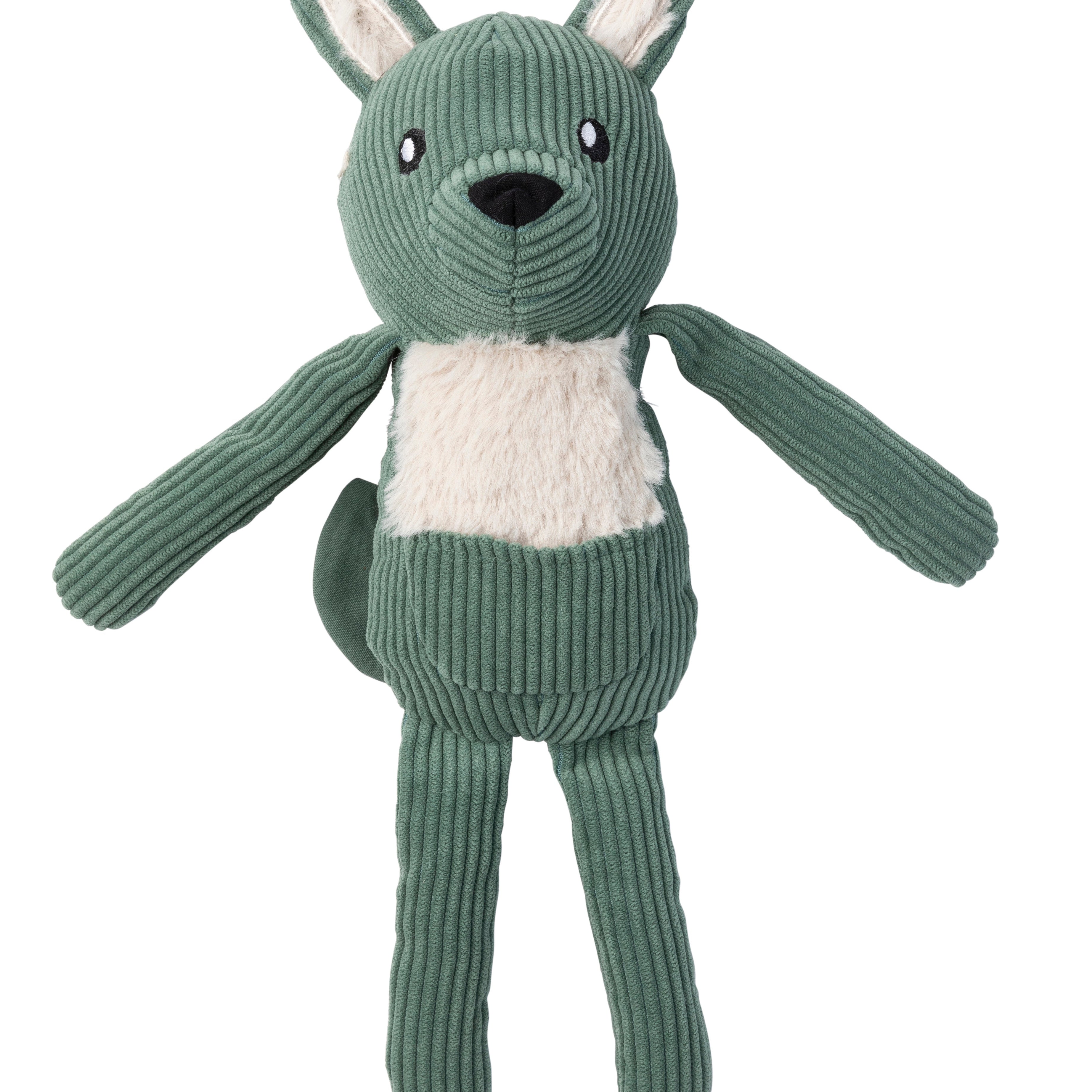 FuzzYard LIFE Corduroy Toy - Myrtle Green Kangaroo