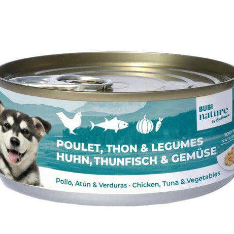 Alimento húmido BUBIMEX Bubi nature Cão - Frango, Atum & Vegetais 150g
