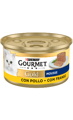 Gourmet Gold Mousse de Frango | Wet (Lata) | 24 x 85 g