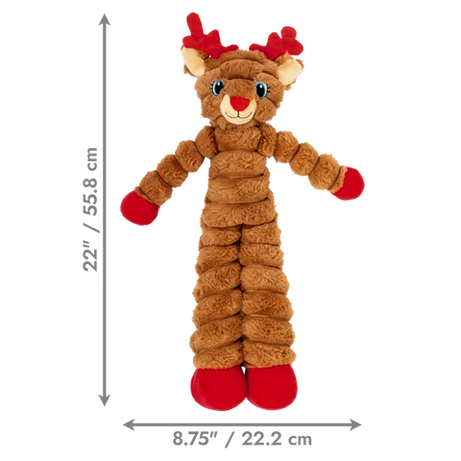 KONG Holiday Shakers Crumples Reindeer XL – Brinquedo de Natal para Cão