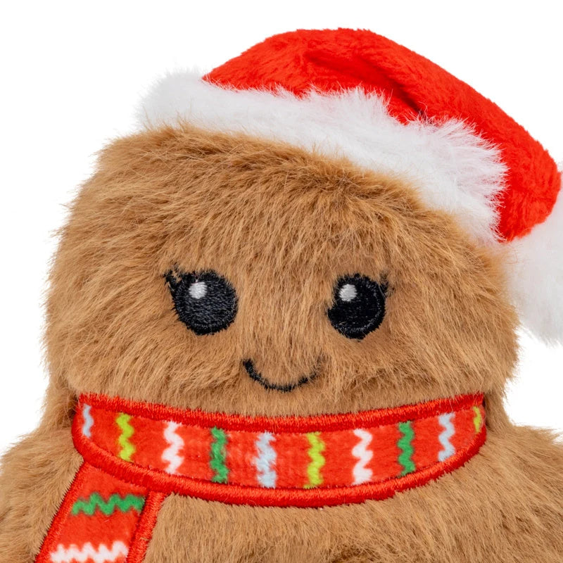KONG Holidays Snuzzles Santa Gingerbread XS - Brinquedo de Natal para Cão Mini
