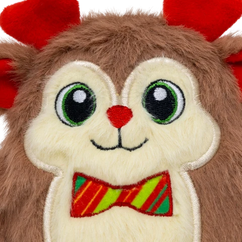 KONG Holiday Snuzzles Bow Tie Reindeer – Brinquedo de Natal para Cão