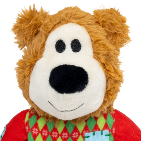 KONG Holiday Wild Knots Sweater Bear  – Brinquedo de Natal para Cão