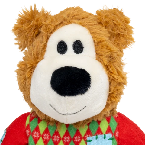 KONG Holiday Wild Knots Sweater Bear  – Brinquedo de Natal para Cão