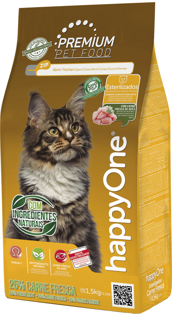 happyOne Premium Gato Esterilizado Carne Fresca