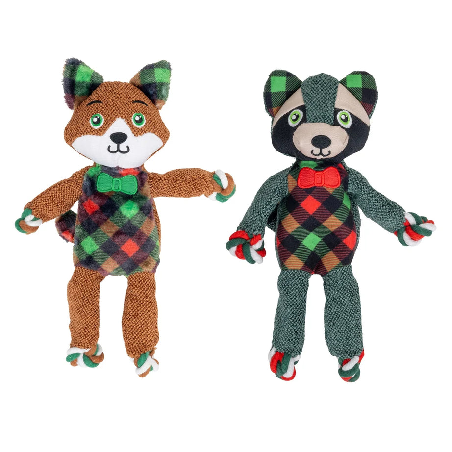KONG Holiday Floppy Knots Dapper – Brinquedo para Cão, S/M