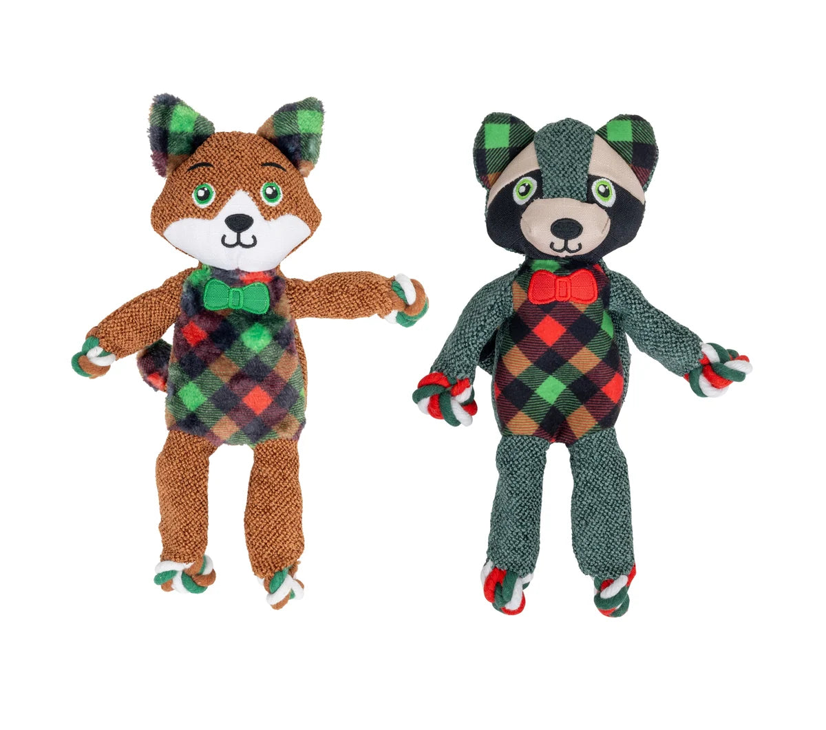 KONG Holiday Floppy Knots Dapper – Brinquedo para Cão, S/M
