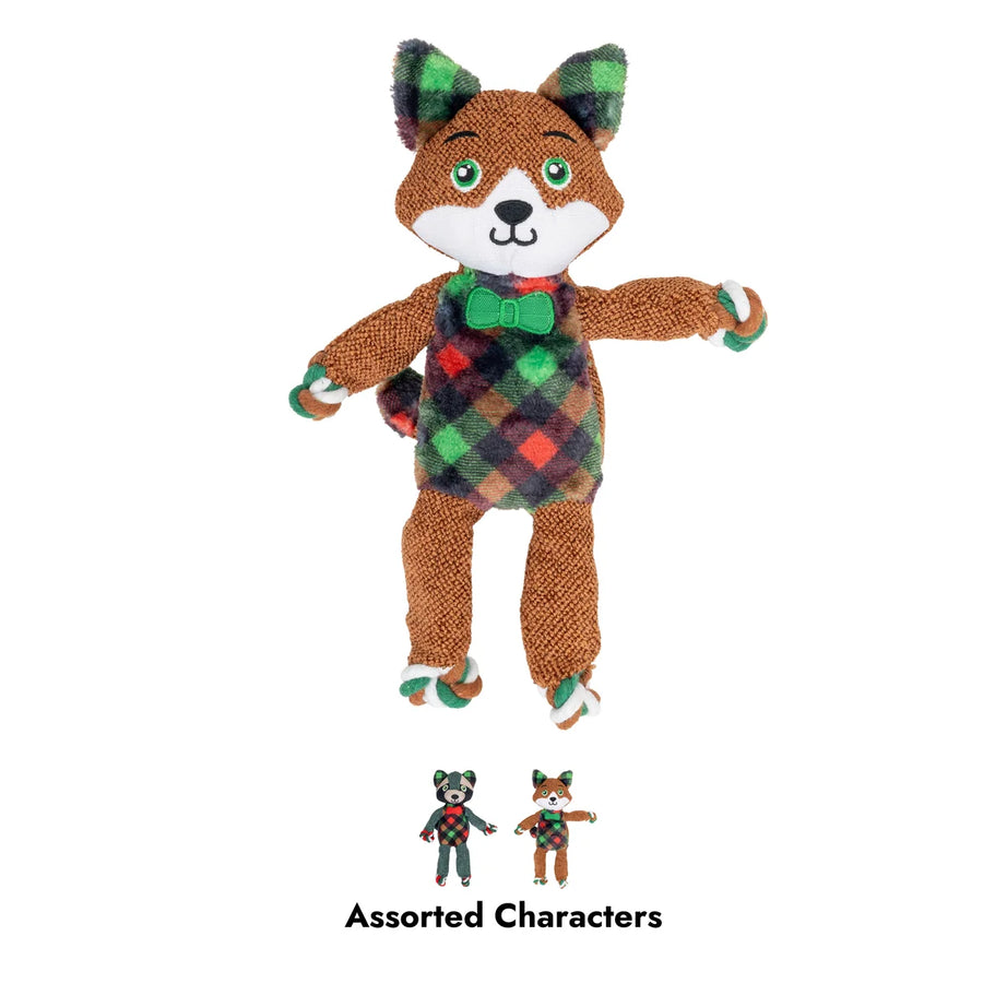 KONG Holiday Floppy Knots Dapper – Brinquedo para Cão, S/M