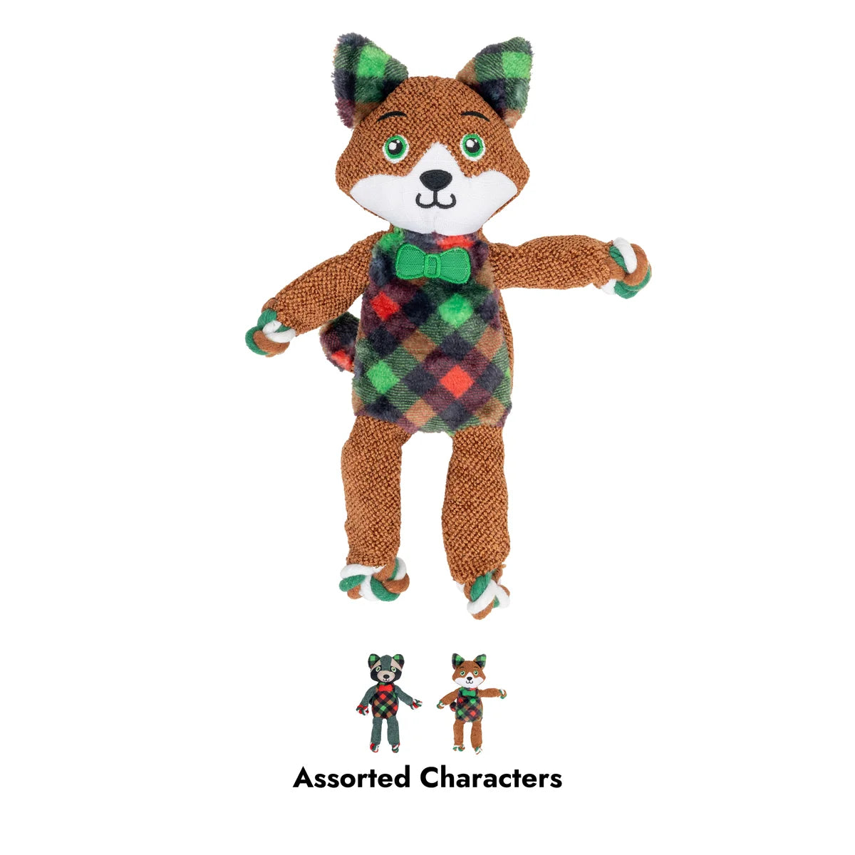 KONG Holiday Floppy Knots Dapper – Brinquedo para Cão, S/M