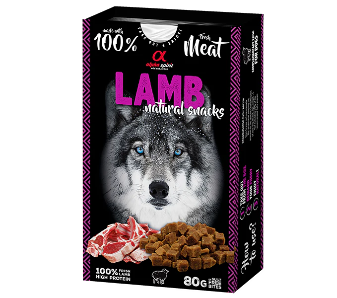 Alpha Spirit Natural Snack - Lamb 80g