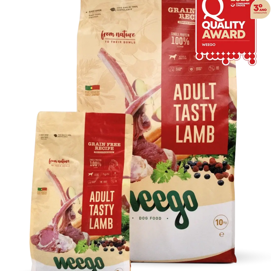 Weego Adult Tasty Lamb – Ração Sem Cereais para Cães Adultos