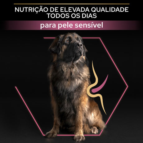 Pro Plan Dog OptiDerma Large Robust Adult Sensitive Skin | 14 kg - Ração seca para cão adulto grande e robusto com pele sensível - Salmão