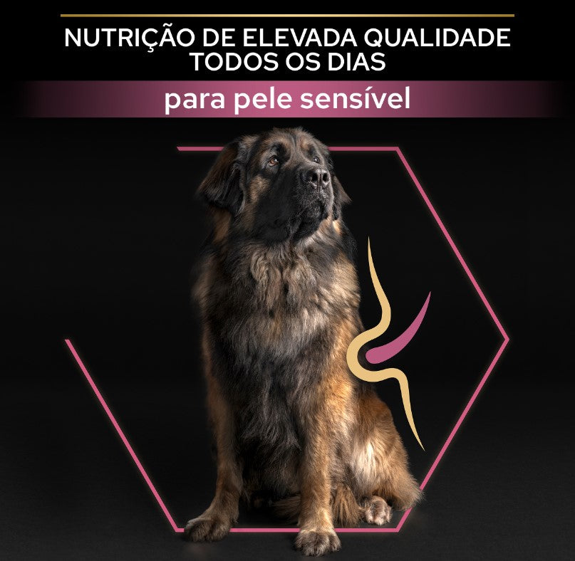 Pro Plan Dog OptiDerma Large Robust Adult Sensitive Skin | 14 kg - Ração seca para cão adulto grande e robusto com pele sensível - Salmão