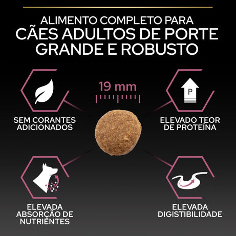 Pro Plan Dog OptiDerma Large Robust Adult Sensitive Skin | 14 kg - Ração seca para cão adulto grande e robusto com pele sensível - Salmão