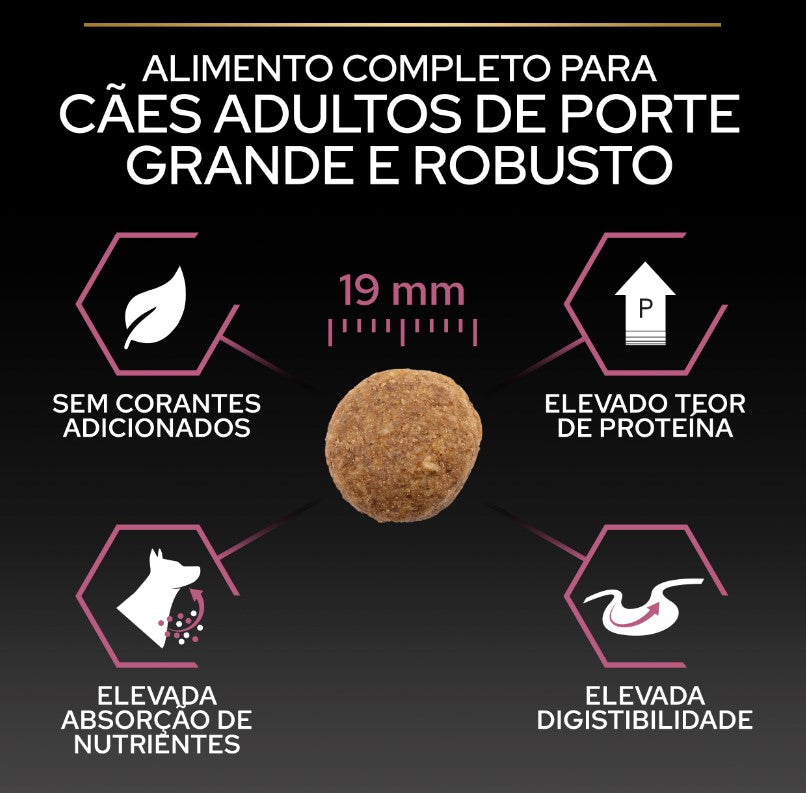 Pro Plan Dog OptiDerma Large Robust Adult Sensitive Skin | 14 kg - Ração seca para cão adulto grande e robusto com pele sensível - Salmão