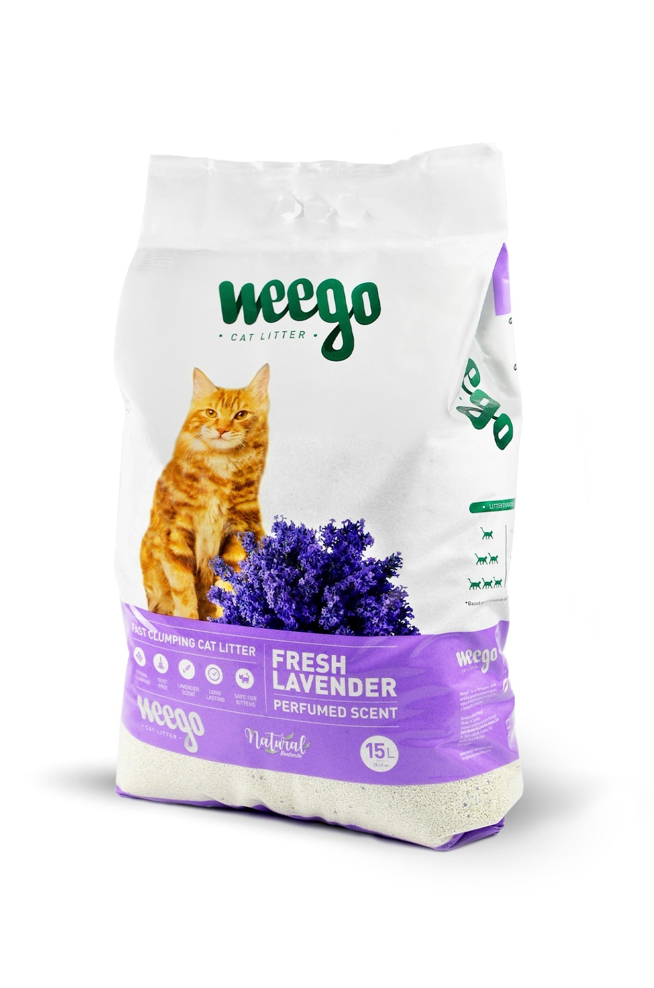 Clumping cat litter | Weego™ Fresh Lavender