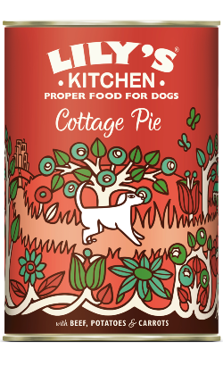 Lilys Kitchen Dog Cottage Pie with Beef, Potatoes and Carrots | Wet (Lata) | 6 x 400 g