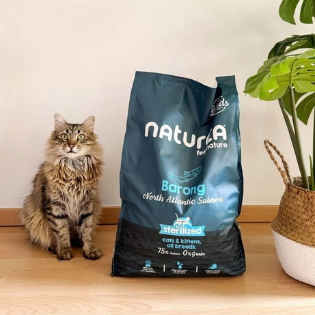 Naturea Lands Barong - Ração para gato | Salmão do Atlântico Norte