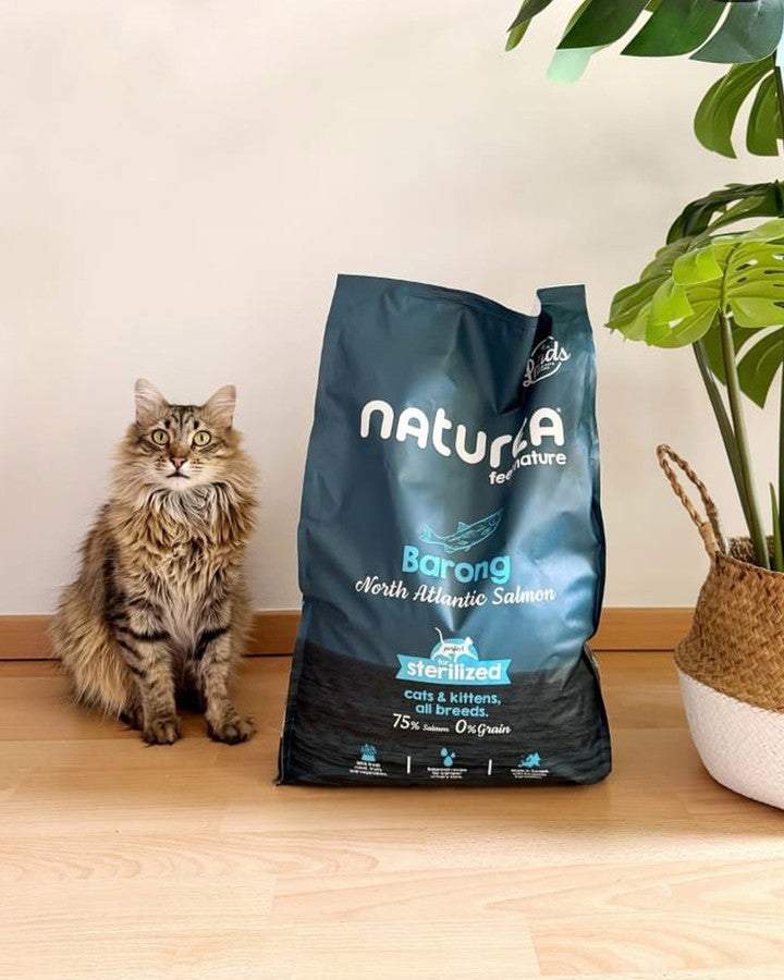 Naturea Lands Barong - Ração para gato | Salmão do Atlântico Norte