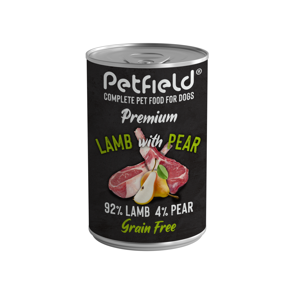 Petfield Wetfood Dog Lamb & Pear 400g