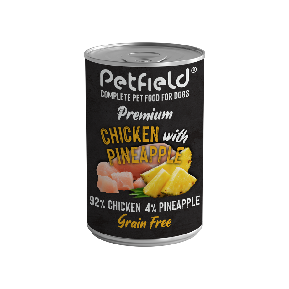Petfield Wetfood Dog Chicken & Pineapple 400g
