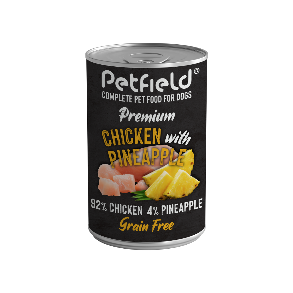 Petfield Wetfood Dog Chicken & Pineapple 400g