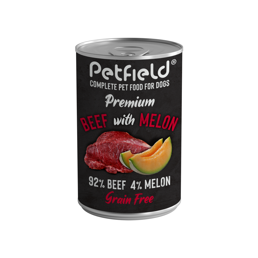 Petfield Wetfood Dog Beef & Melon 400g
