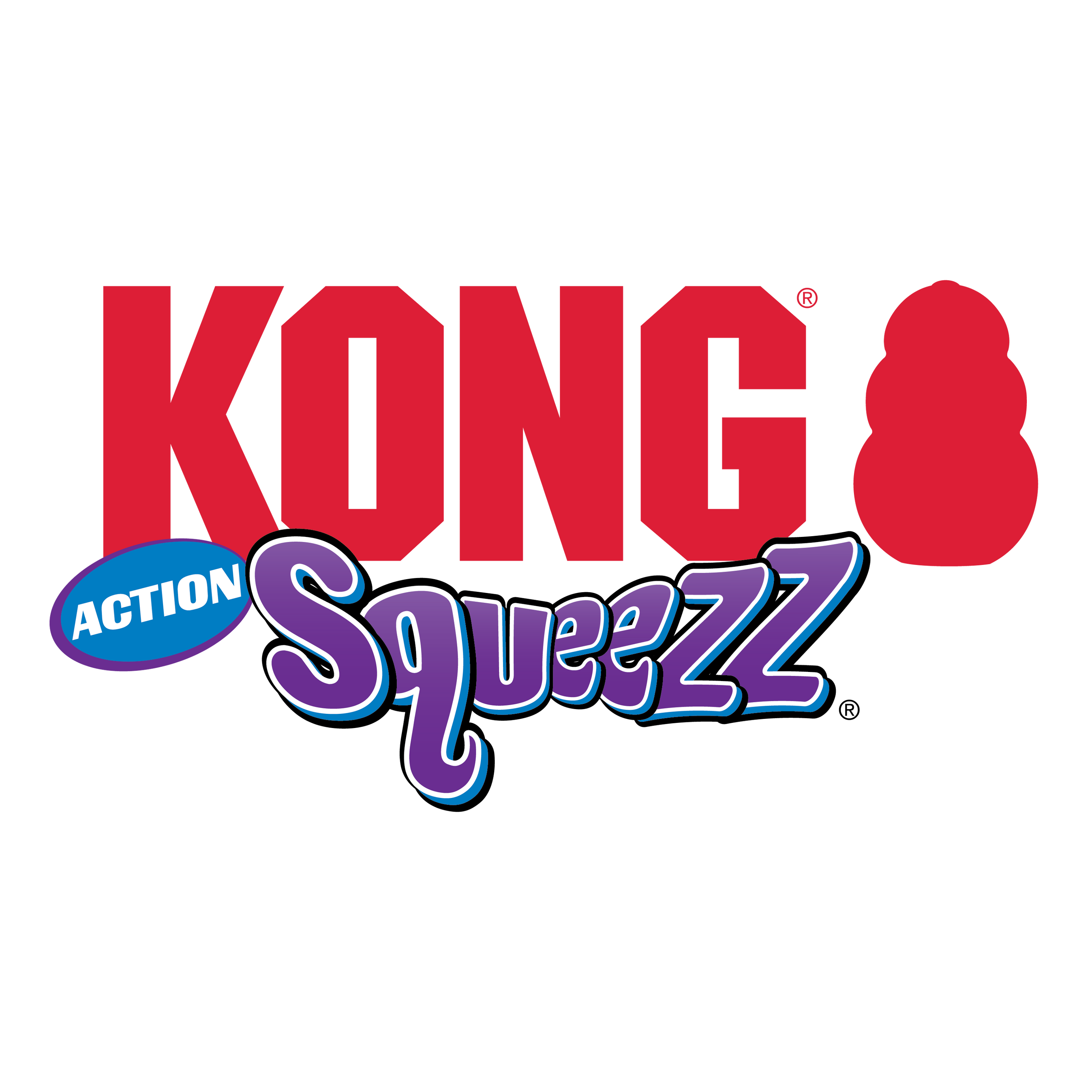 KONG SQUEEZZ BOLA DE AÇÃO VERMELHA
