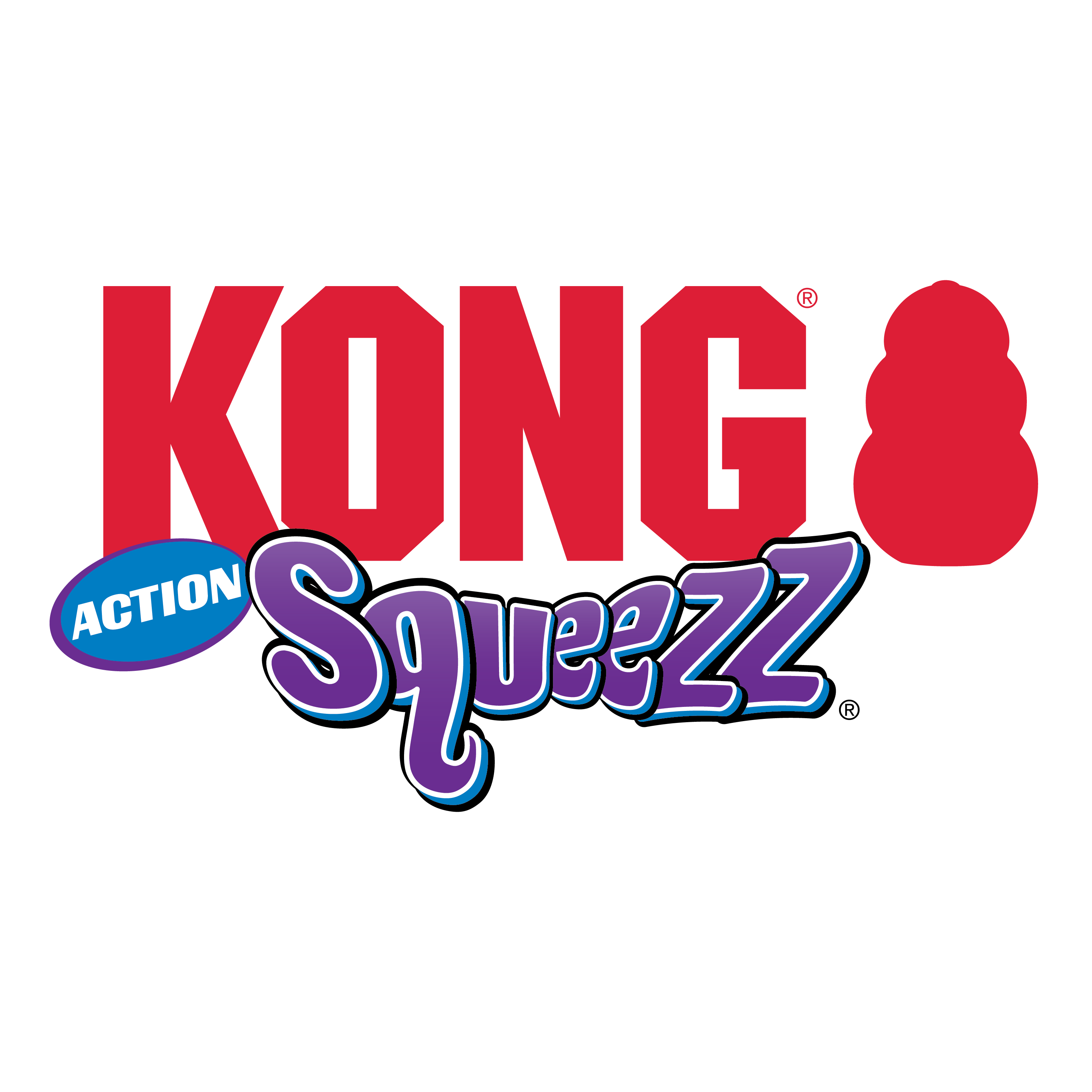 KONG SQUEEZZ BOLA DE AÇÃO VERMELHA