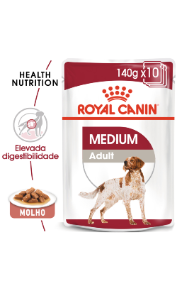 Royal Canin Dog Medium Adult | Wet (Saqueta) | 10 x 140 g