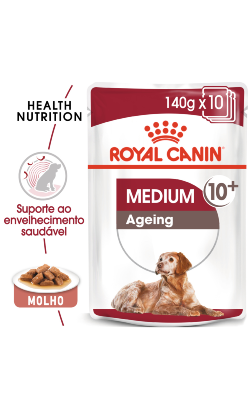 Royal Canin Dog Medium Ageing 10+ | Wet (Saqueta) | 10 x 140 g