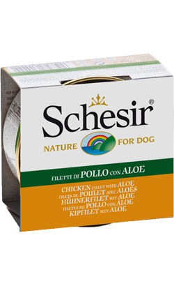 Schesir Dog Filete de Frango com Aloe em Gelatina | Wet (Lata) | 10 x 150 g