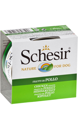 Schesir Dog Filete de Frango em Gelatina | Wet (Lata) | 10 x 150 g