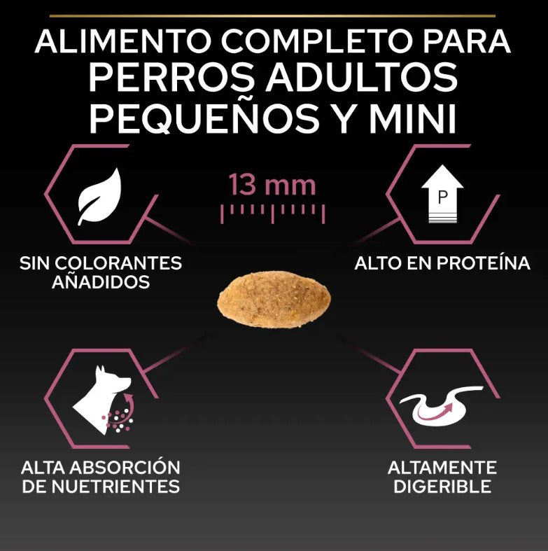 Purina Pro Plan Small & Mini Adult Sensitive Skin - Ração seca para cão adulto pequeno e mini com pele sensível - Salmão
