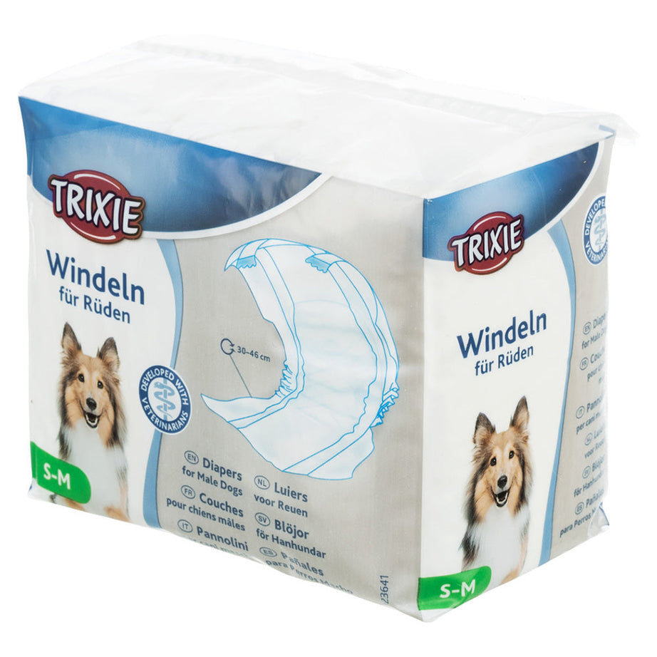 PAÑALES DESECHABLES TRIXIE PARA PERROS MACHOS | 12 UNIDADES
