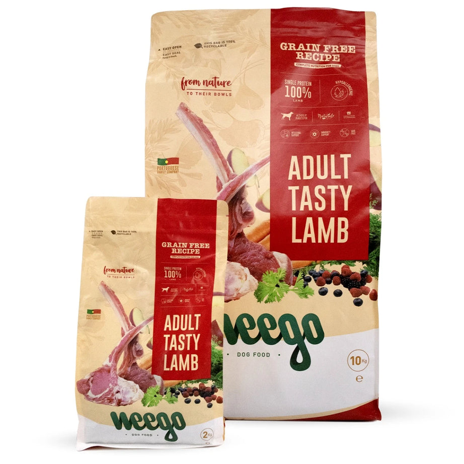 Weego Adult Tasty Lamb – Ração Sem Cereais para Cães Adultos