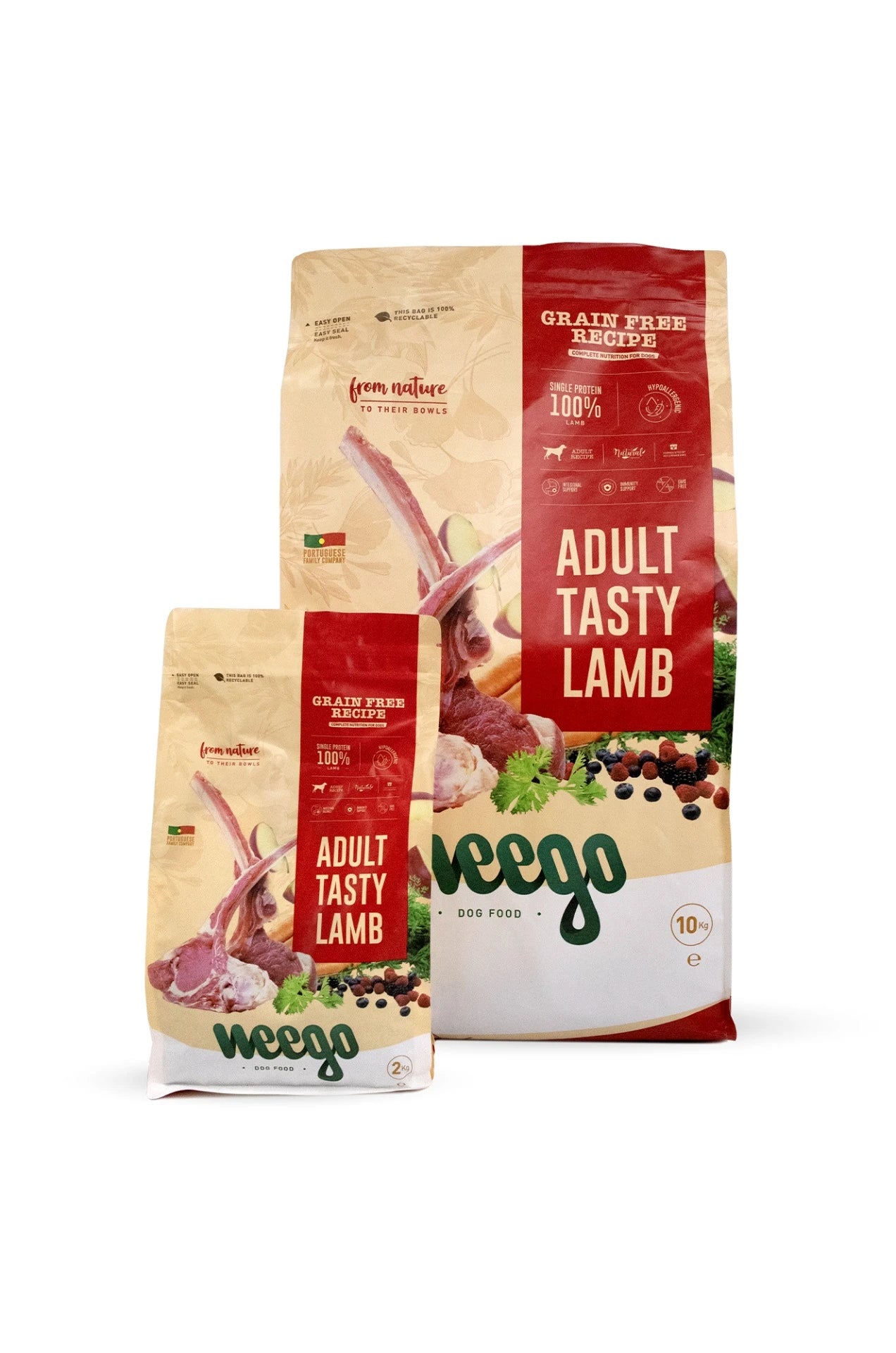 Weego Adult Tasty Lamb – Ração Sem Cereais para Cães Adultos