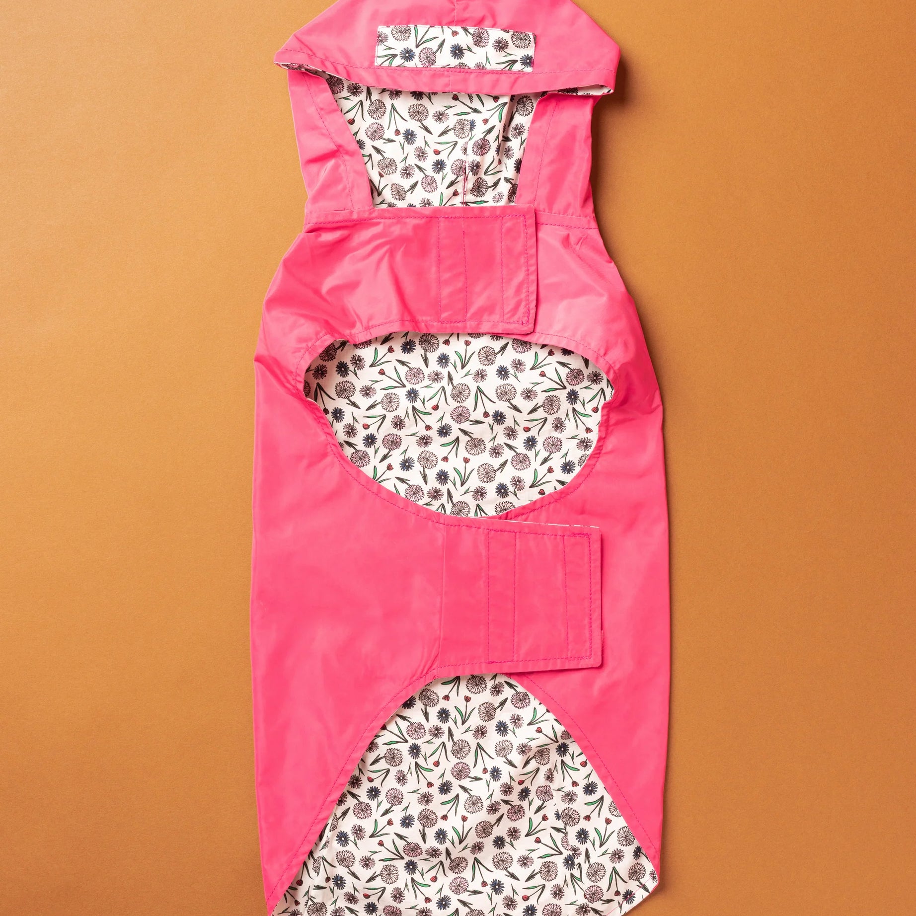Pink Gabardine Trench Coat with Hood, Tata's Concept ®️