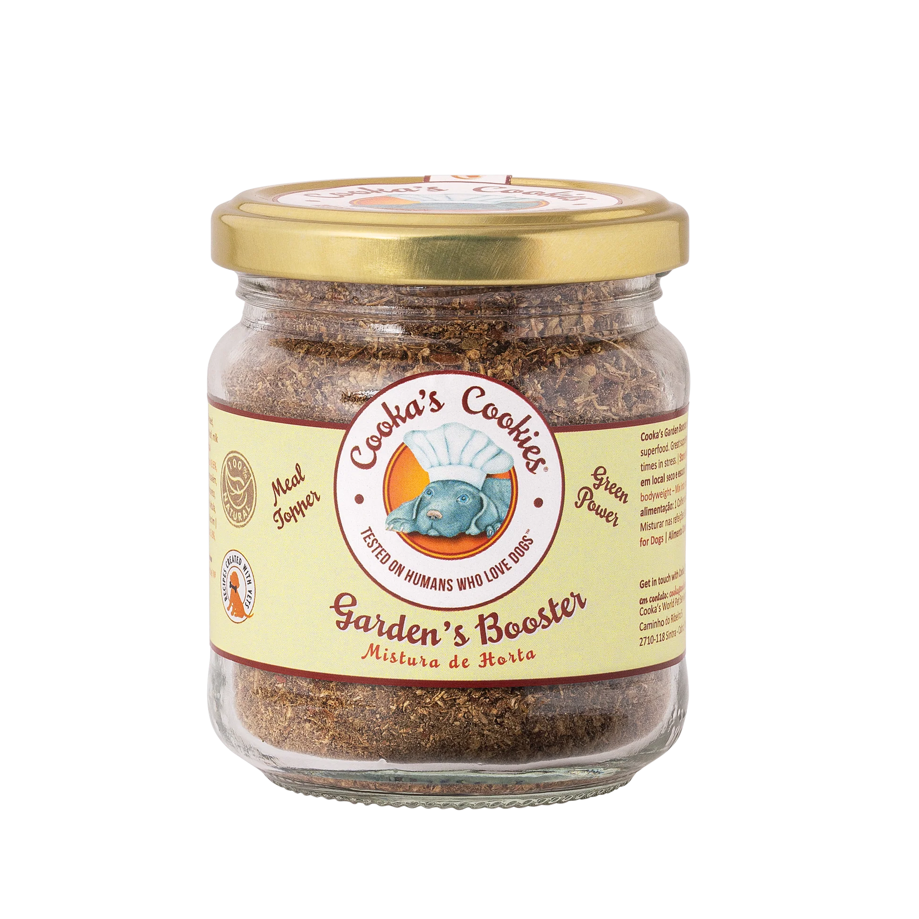 Cooka's Cookies suplemento alimentar para cães e gatos - Garden's Booster 80g