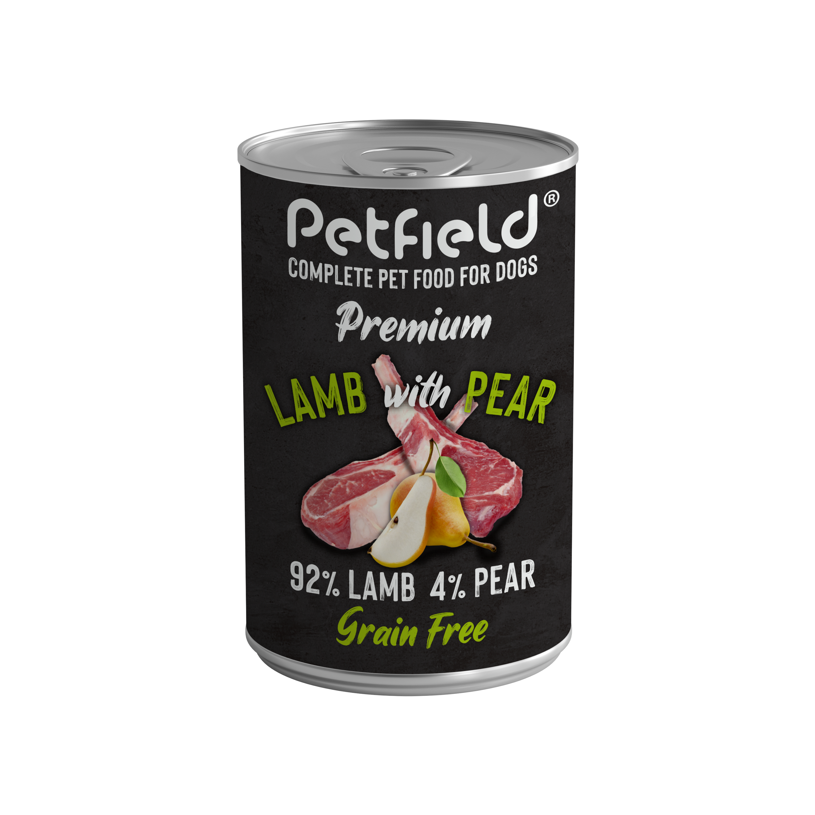 Petfield Wetfood Dog Lamb & Pear - Pack 6x400g