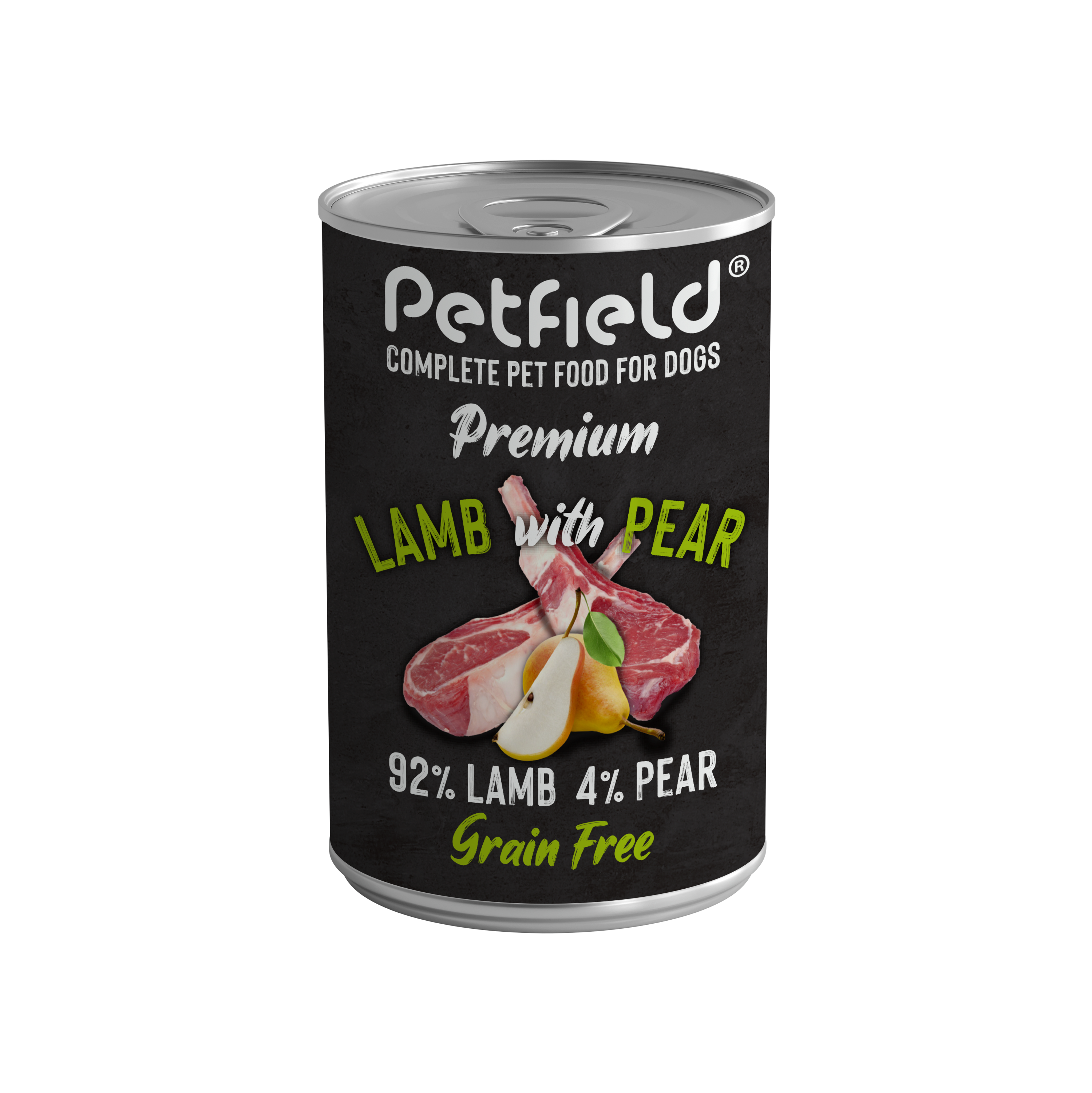 Petfield Wetfood Dog Lamb & Pear - Pack 6x400g