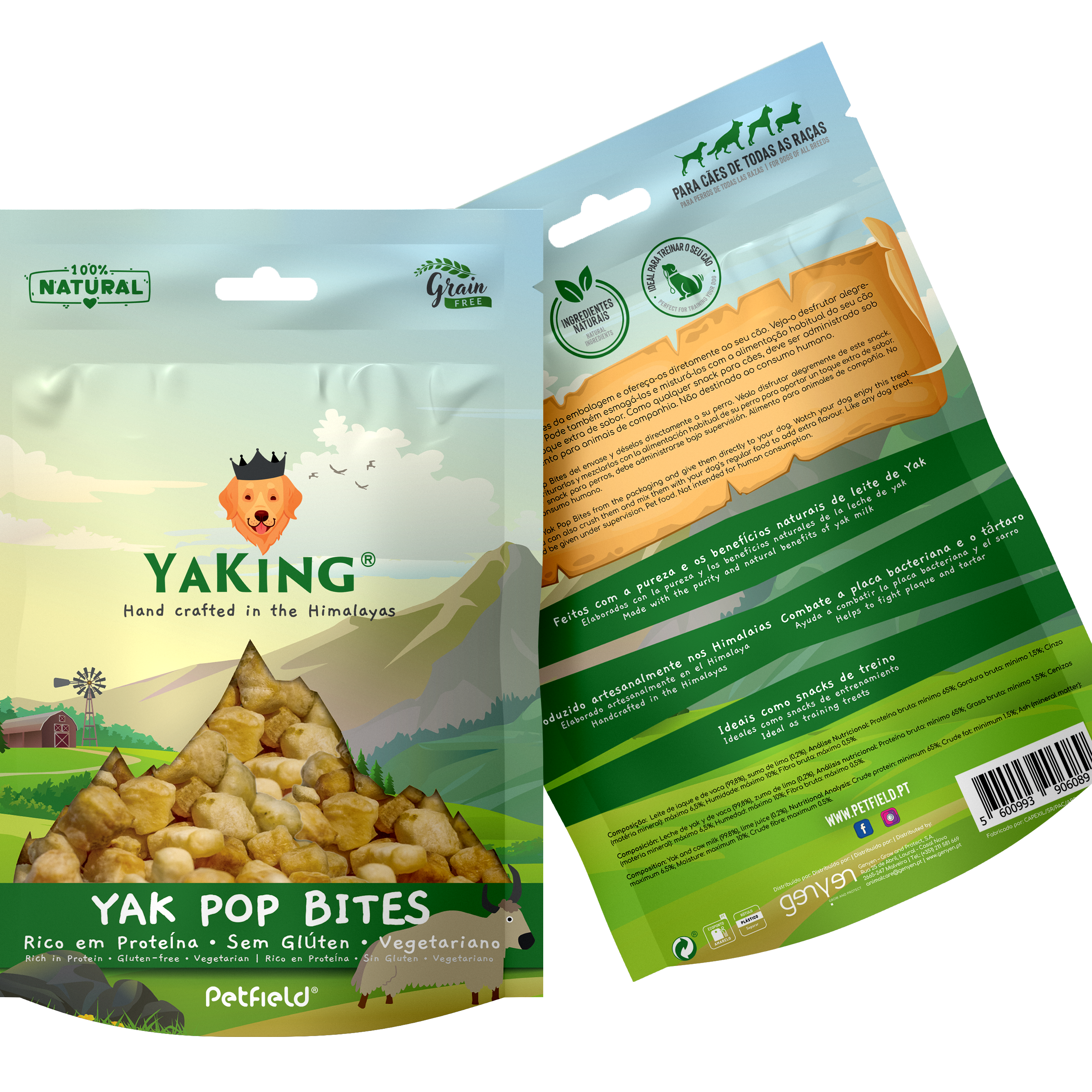 Yaking – Snacks Yak Pop Bites para cães